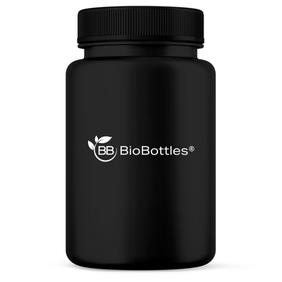BioBottle 500cc HDPE Packer (53-400) With PlasticIQ® - Black